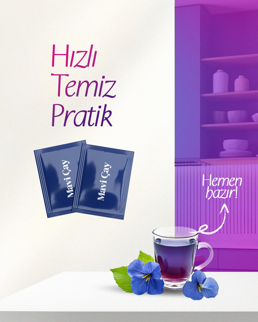 SİHİRLİ DİLEK ÇAYI (MAVİ ÇAY)